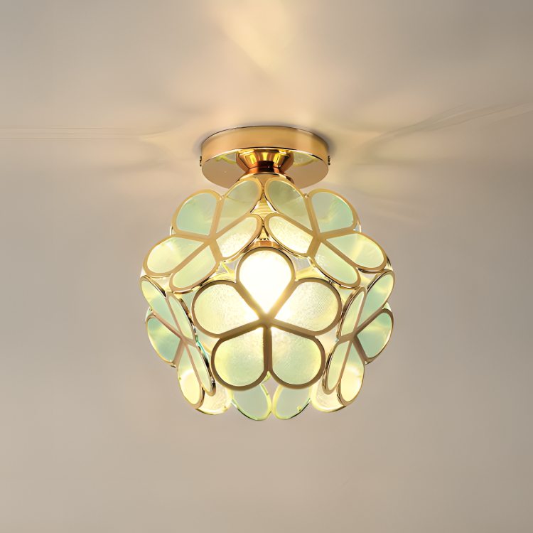 Retro Style PVC Ceiling Lamp – Flower Pattern for a Unique Look | Bowlift