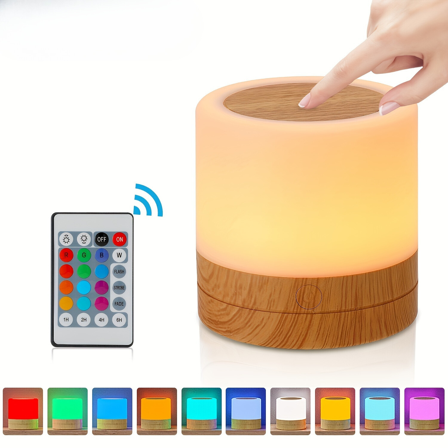 LightAura - RGB Touch Table Lamp with Remote Control Bowlift