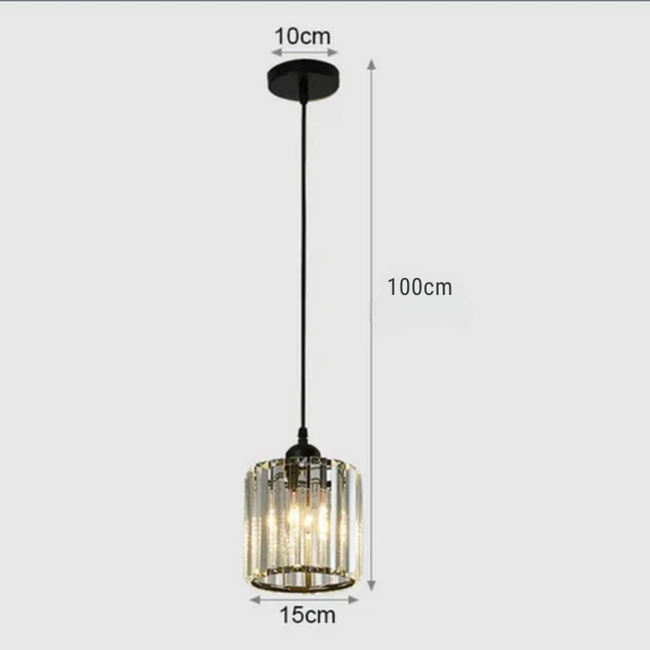 Elegant crystal pendant lamp – luxury lighting for dining room and living room | Bowlift