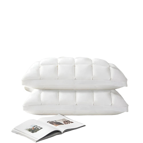 Down pillows with goose down – Luxurious, soft, and hypoallergenic | 100% cotton with optimal neck support | Bowlift