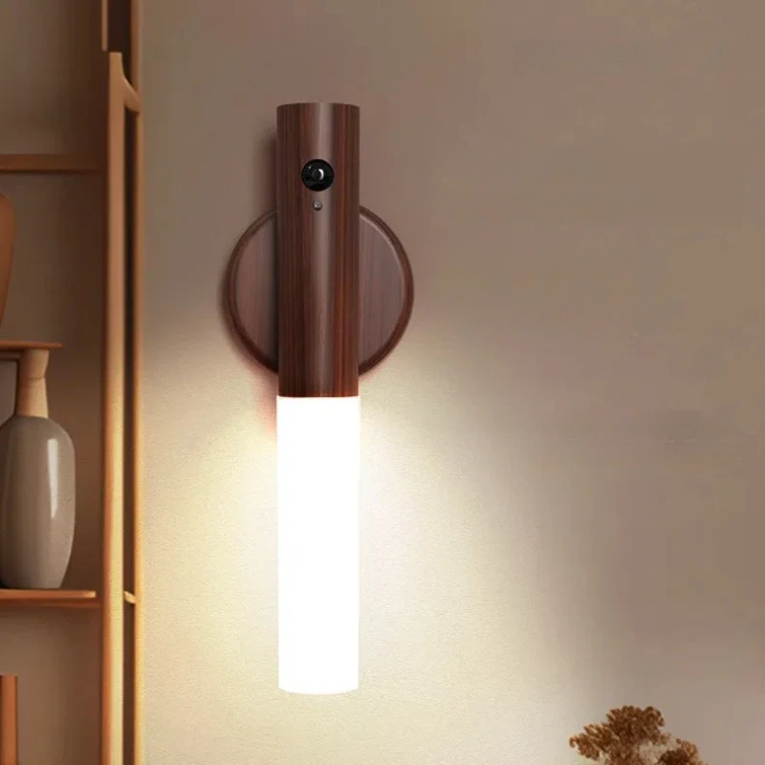 BowLift | Wall Light LED Motion Sensor Wooden Lamp