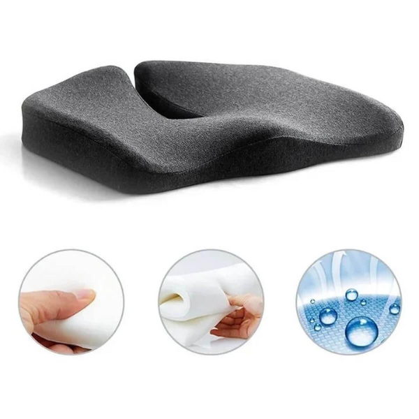 BowLift | ErgoRelief Seat Cushion – Ergonomic Memory Foam Cushion for Back and Tailbone