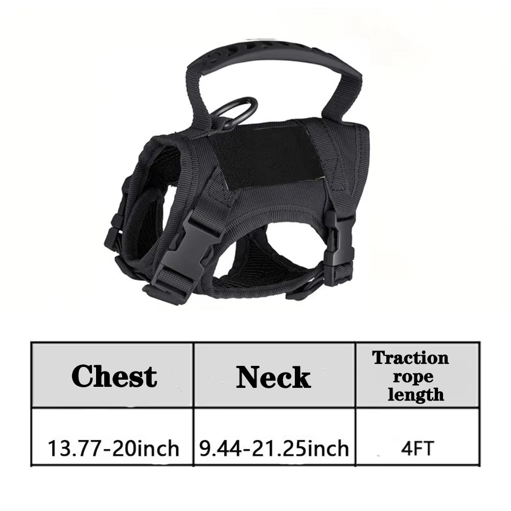 BowLift | Adjustable Tactical Pet Harness with Control Handle for Cats and Large Dogs