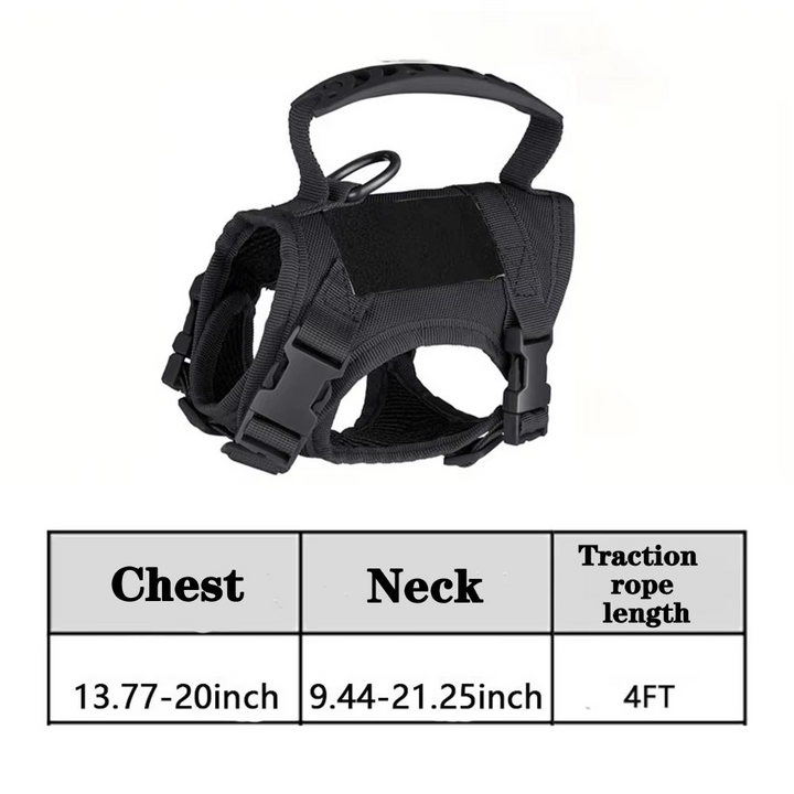 BowLift | Adjustable Tactical Pet Harness with Control Handle for Cats and Large Dogs