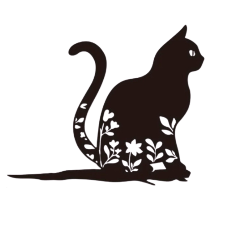 BowLift | Metal cat silhouette for garden and patio decoration