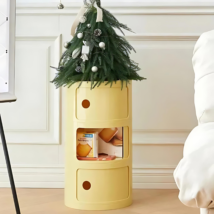 BowLift | Vase-shaped Side Table with Storage Compartments