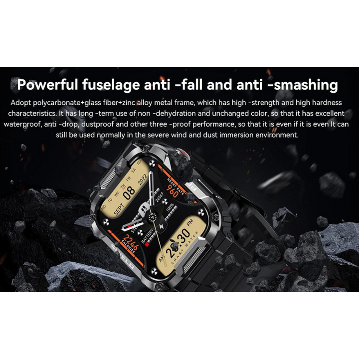 ForceGuard Watch - Sustainable Military Smartwatch for Performance Bowlift