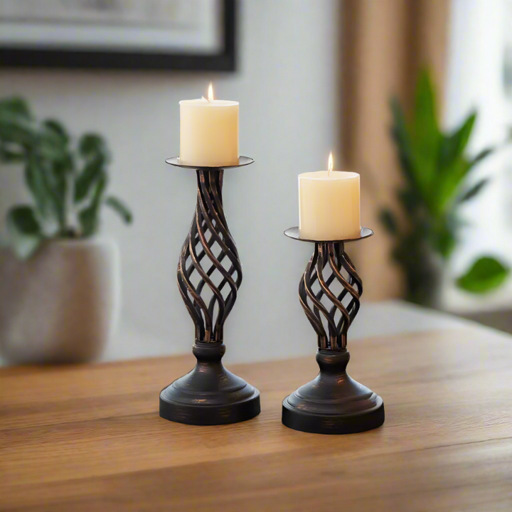 BowLift | NoirGlow – Modern Candle Holder for Elegant & Ambient Lighting