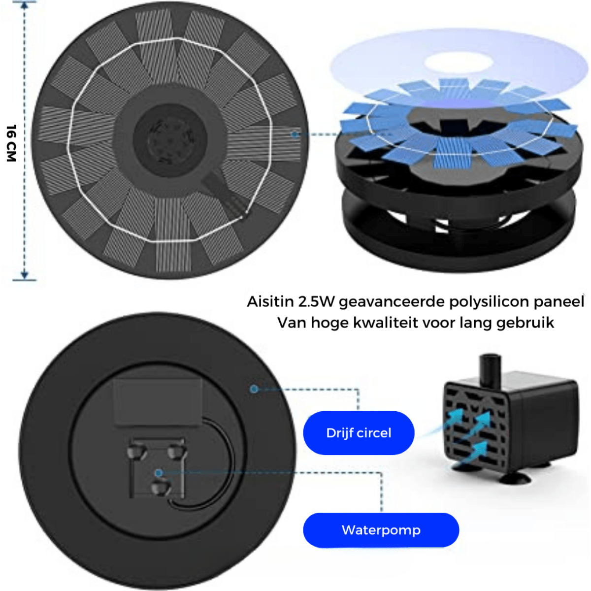 BowLift | Friendly Solar Bird Fountain - Create a peaceful oasis in your garden