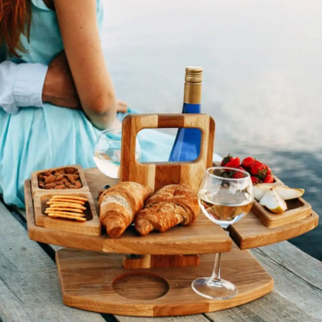 BowLift | Eindhoven Foldable Wooden Portable Wine Table