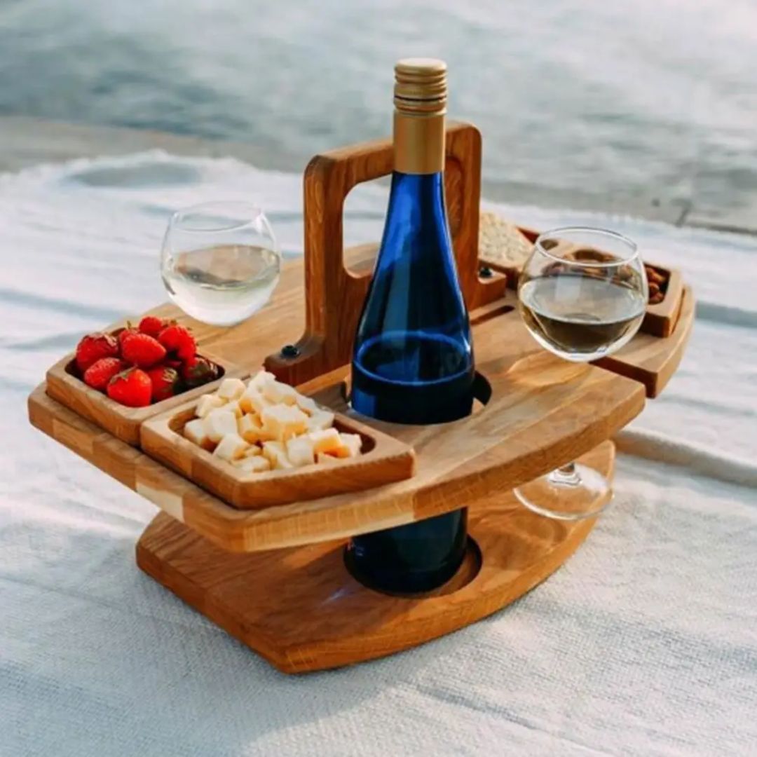 BowLift | Eindhoven Foldable Wooden Portable Wine Table
