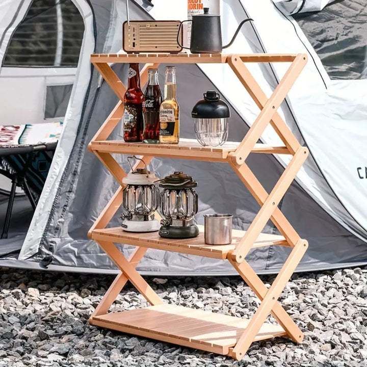 BowLift | Wooden foldable stand multiple times Easy to carry and use