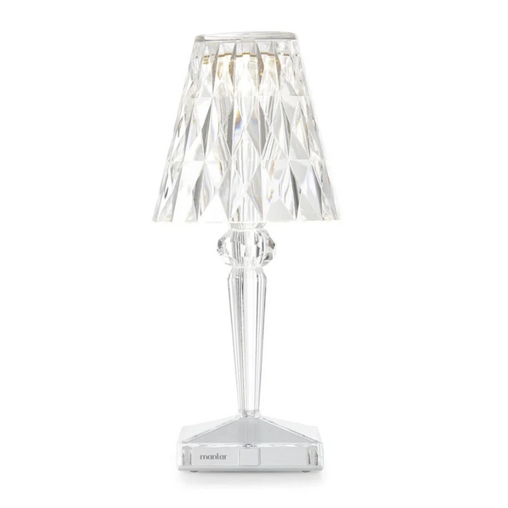Chic Table Lamp with Crystal Design - CrystalLuxe | Bowlift