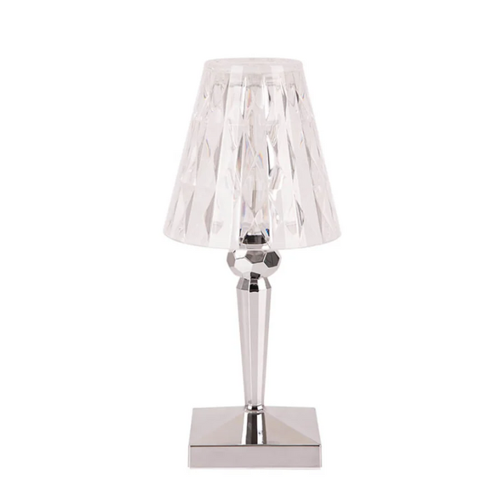Chic Table Lamp with Crystal Design - CrystalLuxe | Bowlift