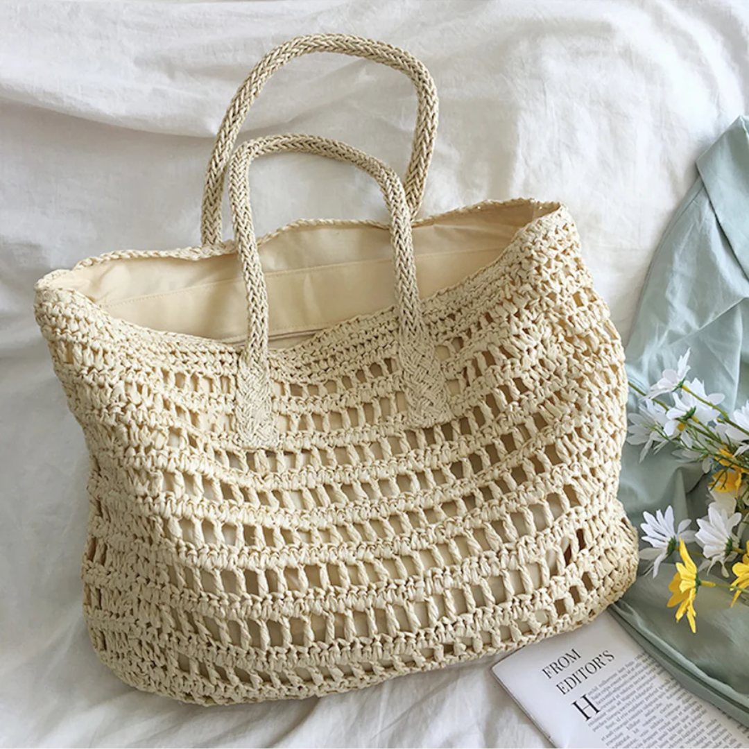 Stylish Woven Handbag for Women - BreezeTote | Bowlift