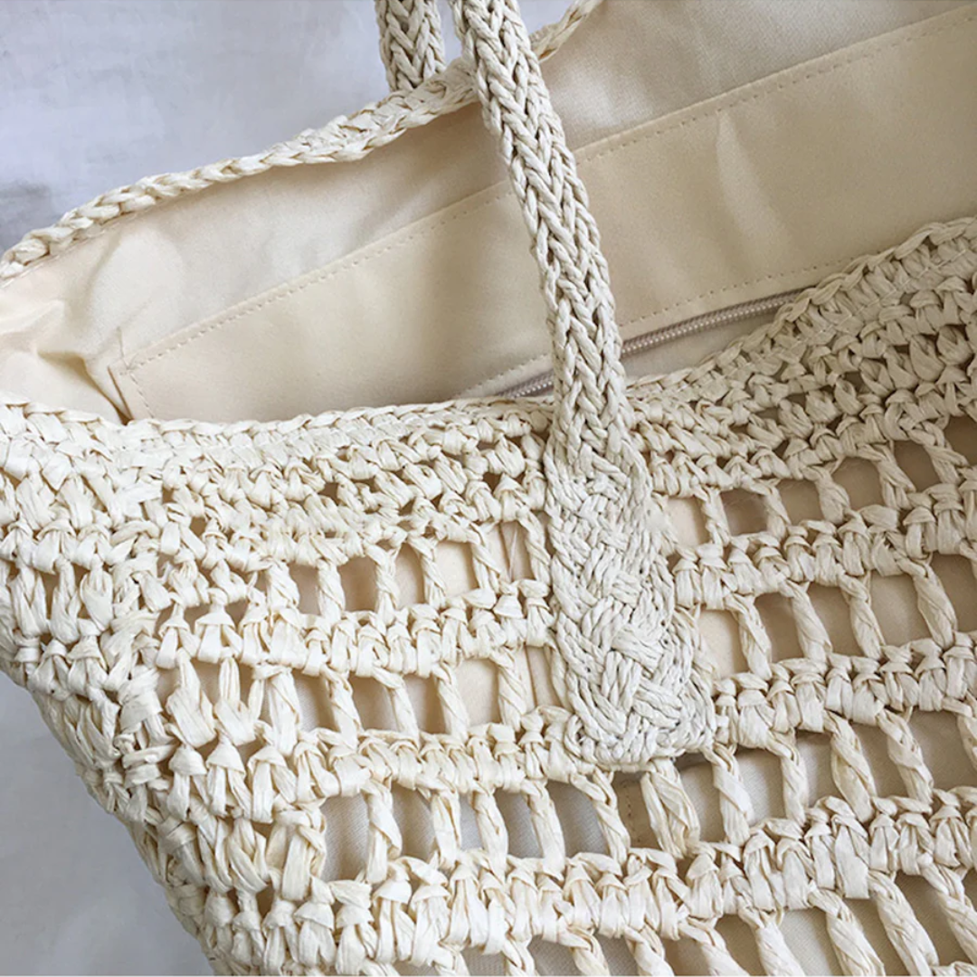 Stylish Woven Handbag for Women - BreezeTote | Bowlift
