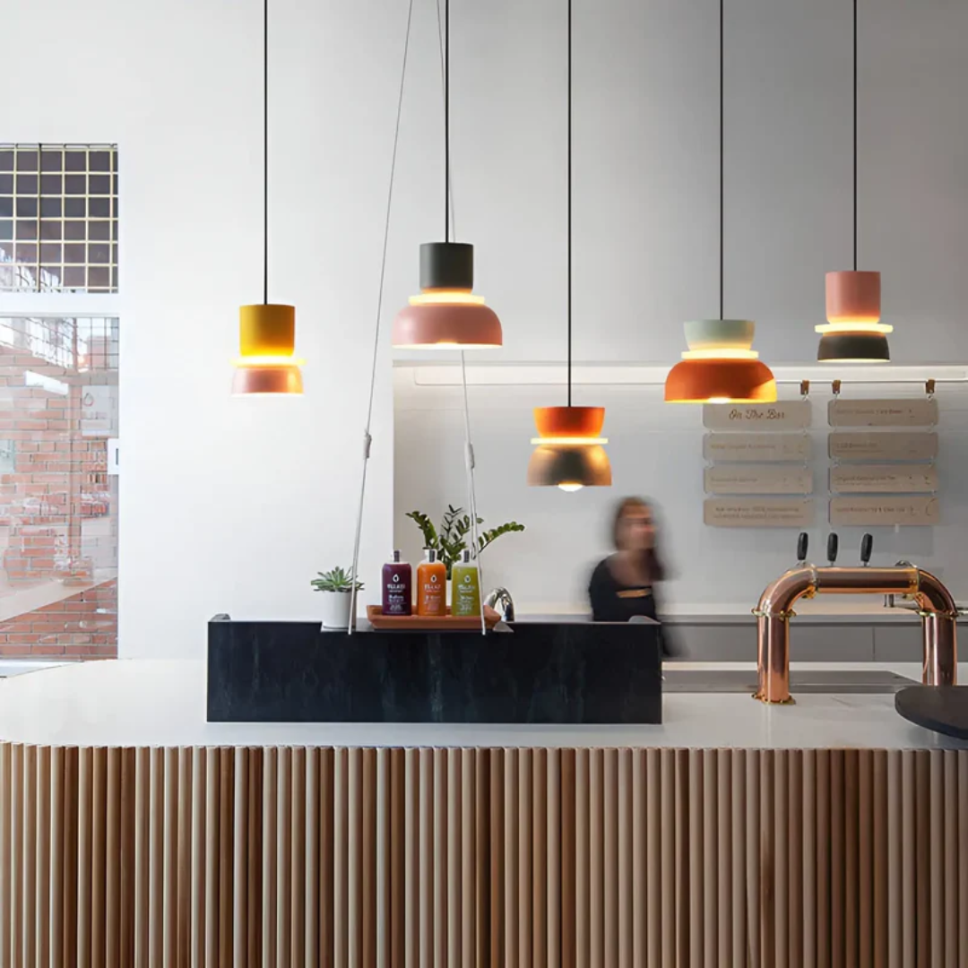 BowLift | Colorful and Trendy Macaron LED Pendant Lamp - VividGlow