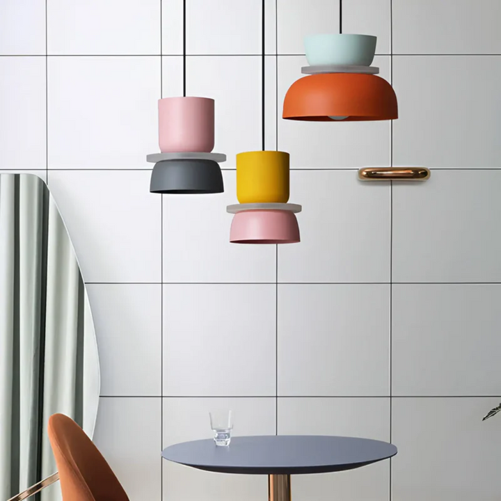 BowLift | Colorful and Trendy Macaron LED Pendant Lamp - VividGlow