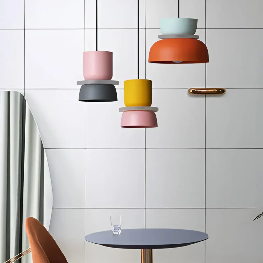 BowLift | Colorful and Trendy Macaron LED Pendant Lamp - VividGlow