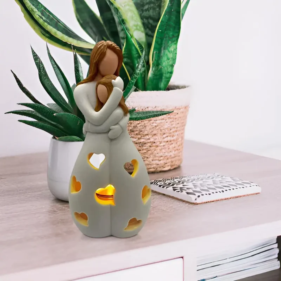 EternalBond - Stylish Mother and Daughter Candle Holder Bowlift