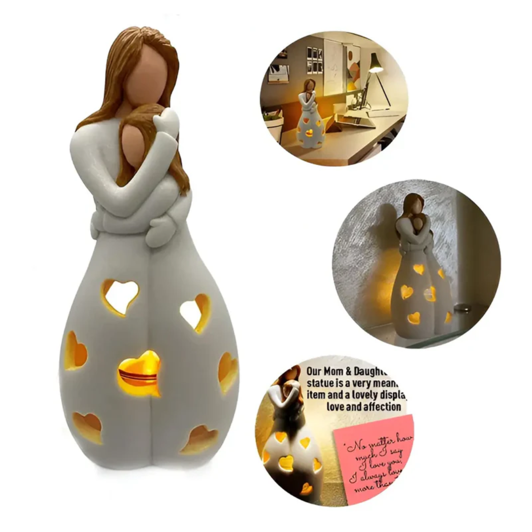 EternalBond - Stylish Mother and Daughter Candle Holder Bowlift