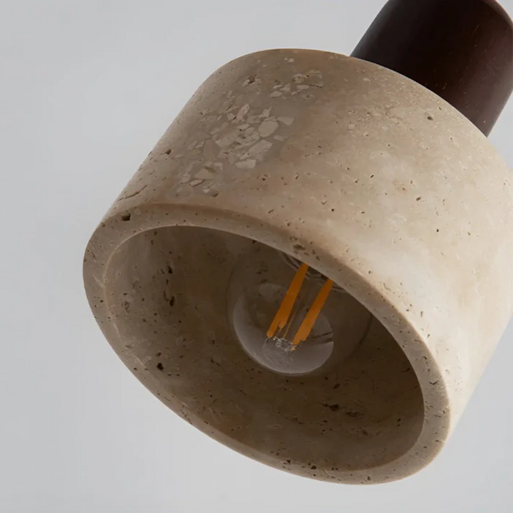 TranquilGlow - Elegant Wabi-Sabi Ceiling Lamp Bowlift
