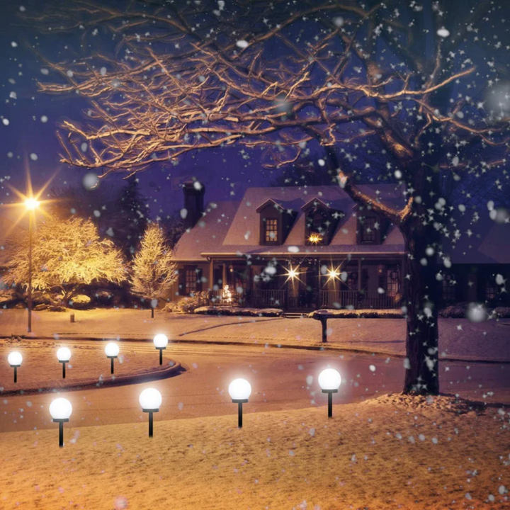 SunLuxe Orbs – Set of 3 Waterproof Garden LED Lights Bowlift