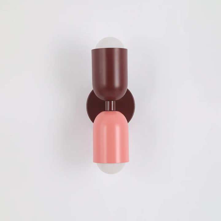 BowLift | Wall Light DuoGlow | Dual-Sided LED Lighting | Color Highlight for Your Home | Metal Housing in Green, Pink or Red