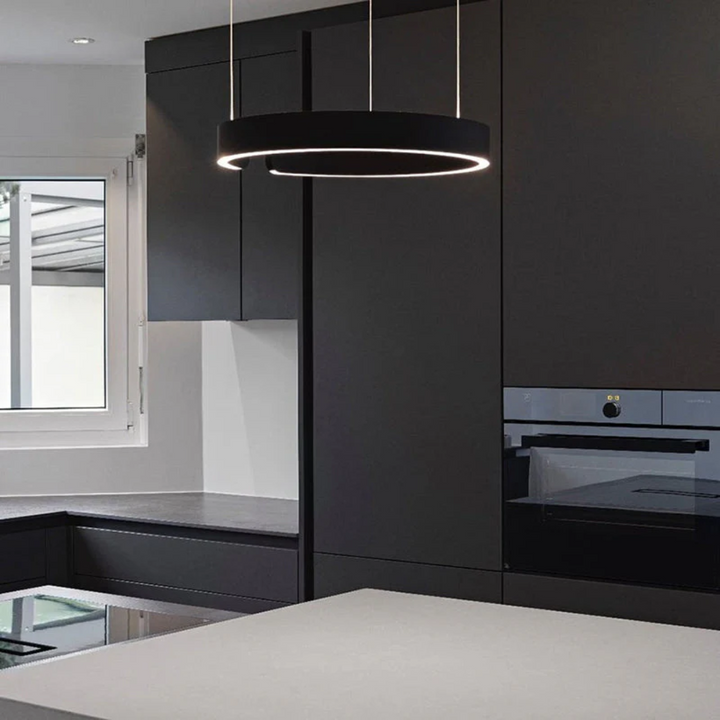 BowLift | Modern Circle LED Pendant Light - HaloRing