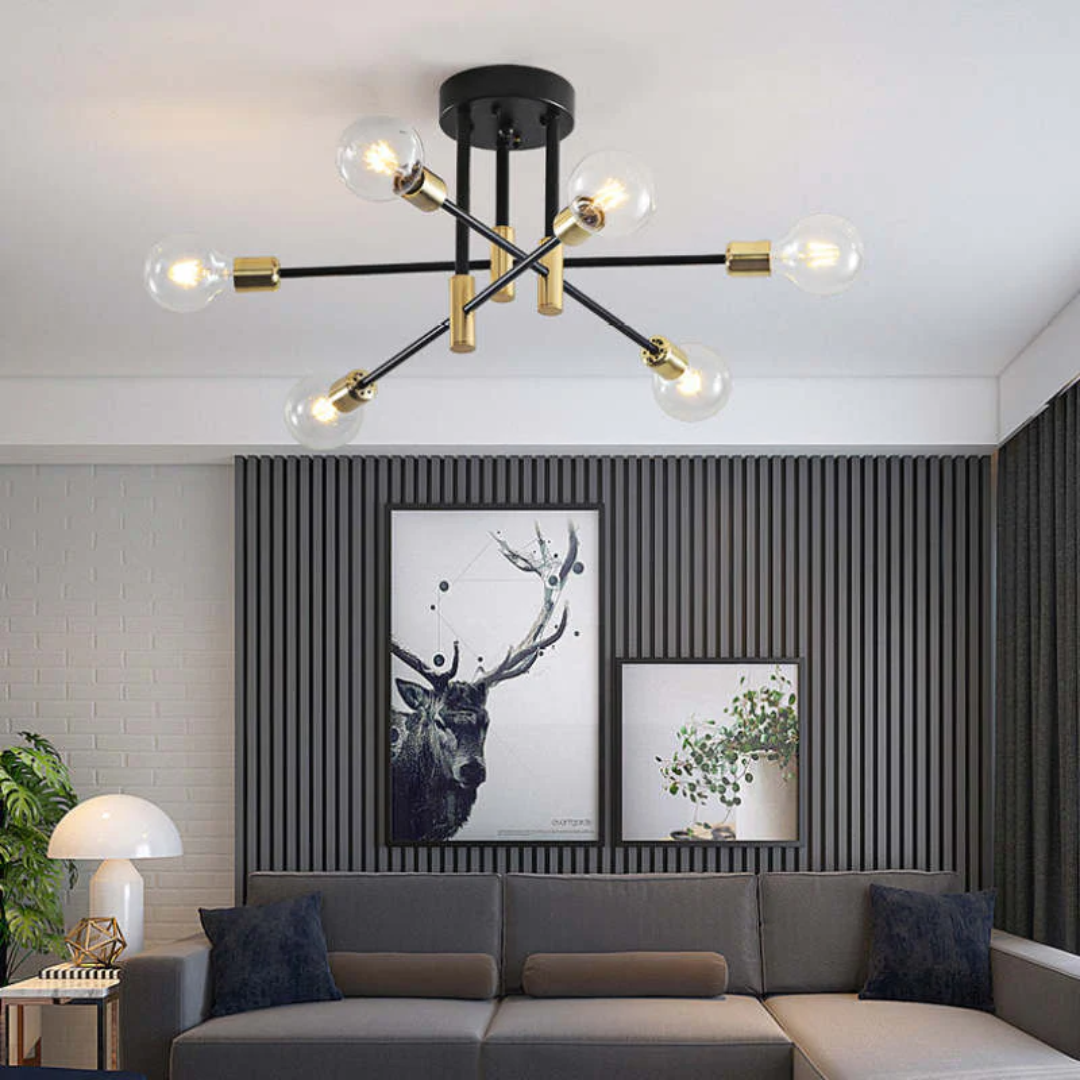 Modern LED Ceiling Lamp - Lumière Royale | Bowlift