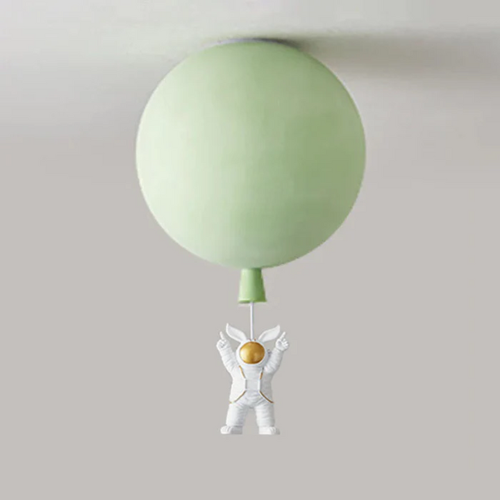 BowLift | Trendy Moon/Astronaut Kids Room LED Ceiling Lamp - CosmoGlow