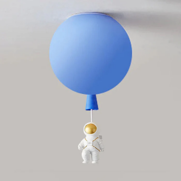 BowLift | Trendy Moon/Astronaut Kids Room LED Ceiling Lamp - CosmoGlow