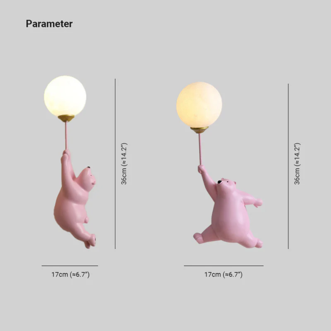 Designer Bear LED Wall Lamp - TeddyGlow | Bowlift