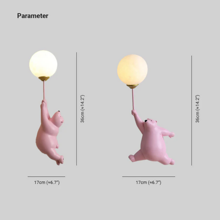Designer Bear LED Wall Lamp - TeddyGlow | Bowlift