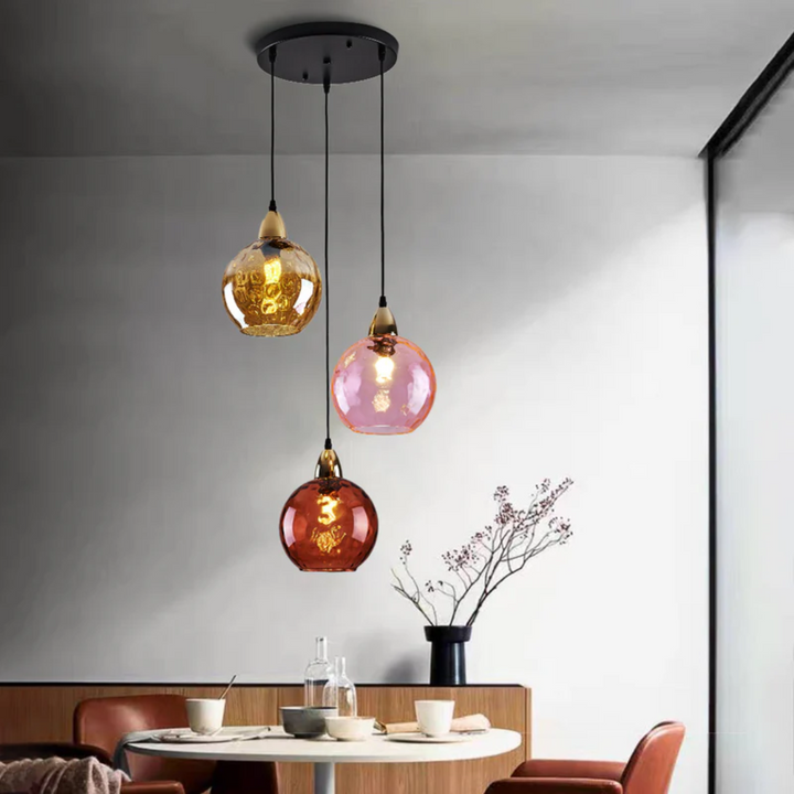 Modern Cluster Pendant Lamp with 3 Lights - Cascade | Bowlift