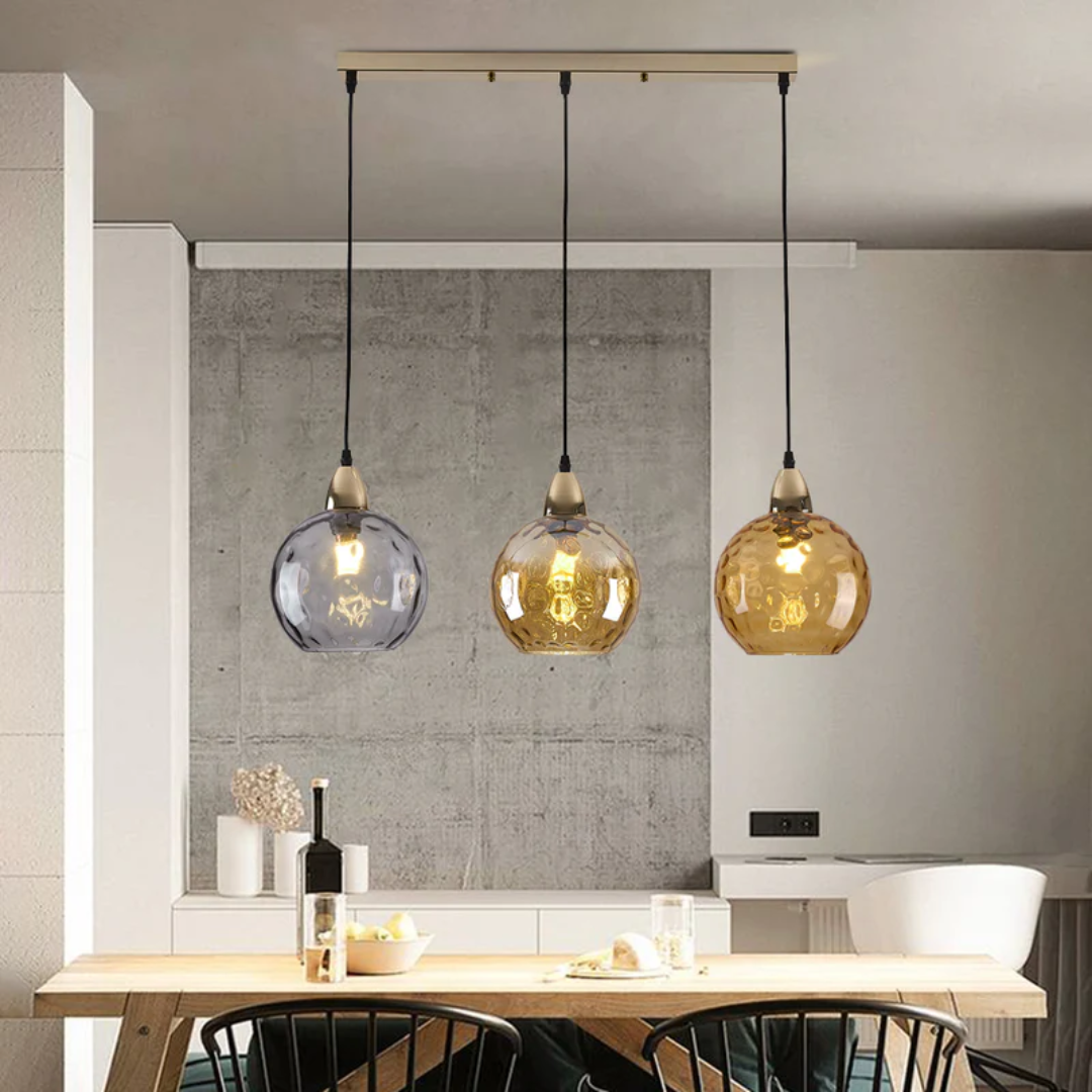 Modern Cluster Pendant Lamp with 3 Lights - Cascade | Bowlift