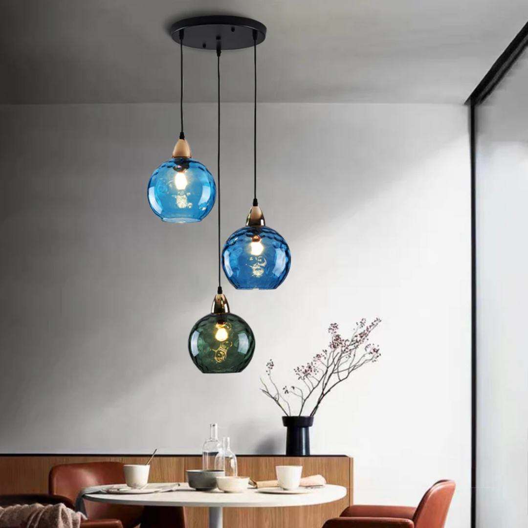 Modern Cluster Pendant Lamp with 3 Lights - Cascade | Bowlift