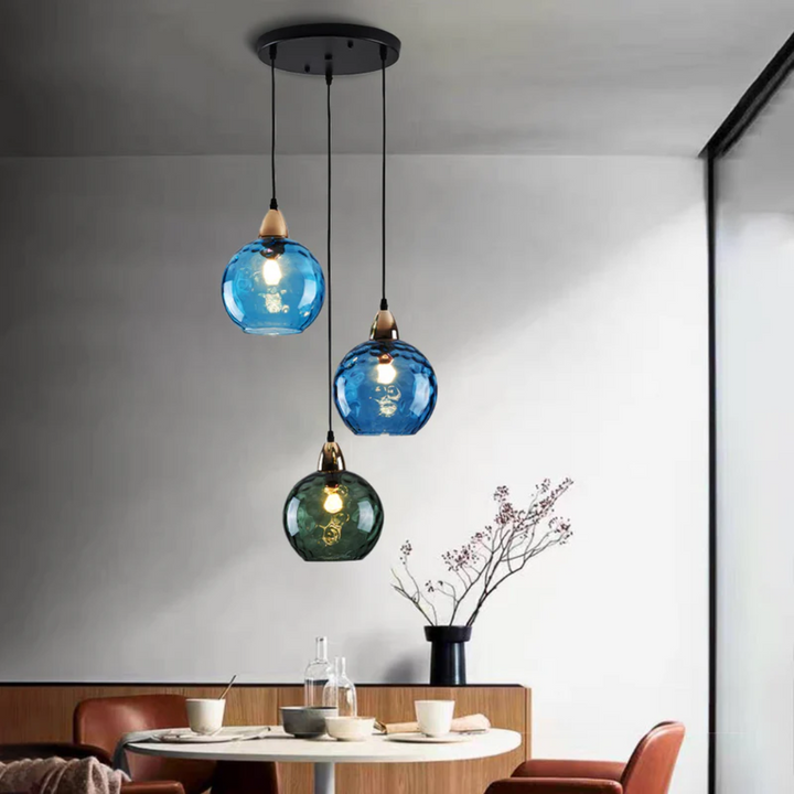 Modern Cluster Pendant Lamp with 3 Lights - Cascade | Bowlift