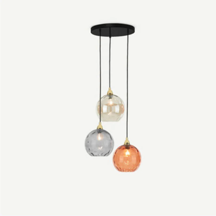 Modern Cluster Pendant Lamp with 3 Lights - Cascade | Bowlift