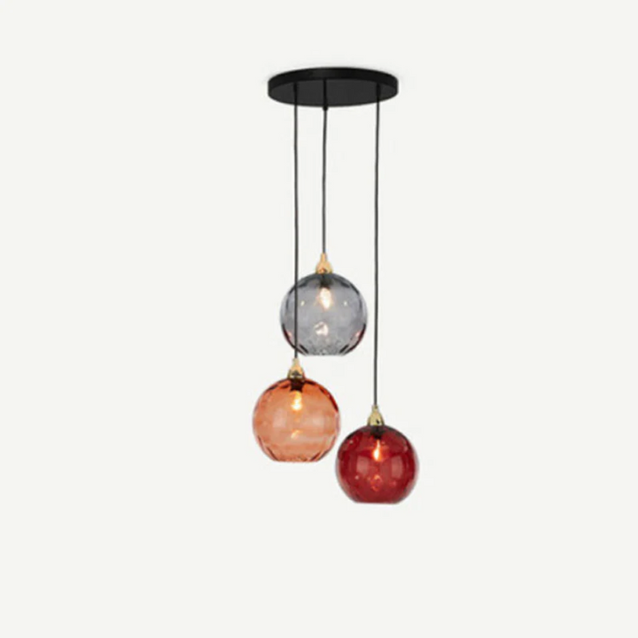 Modern Cluster Pendant Lamp with 3 Lights - Cascade | Bowlift