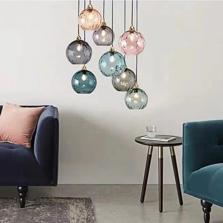 Modern Cluster Pendant Lamp with 3 Lights - Cascade | Bowlift