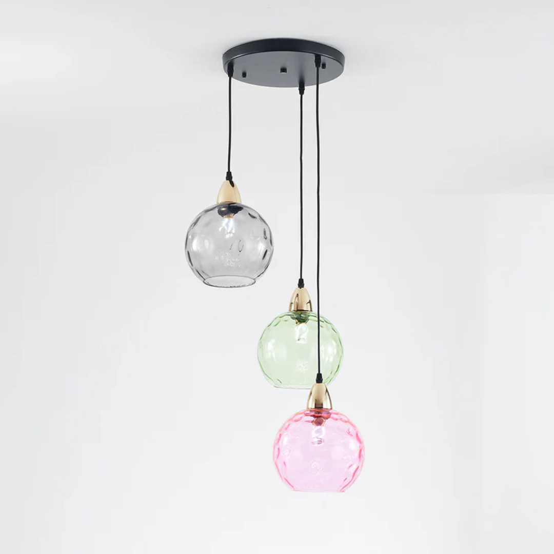 Modern Cluster Pendant Lamp with 3 Lights - Cascade | Bowlift