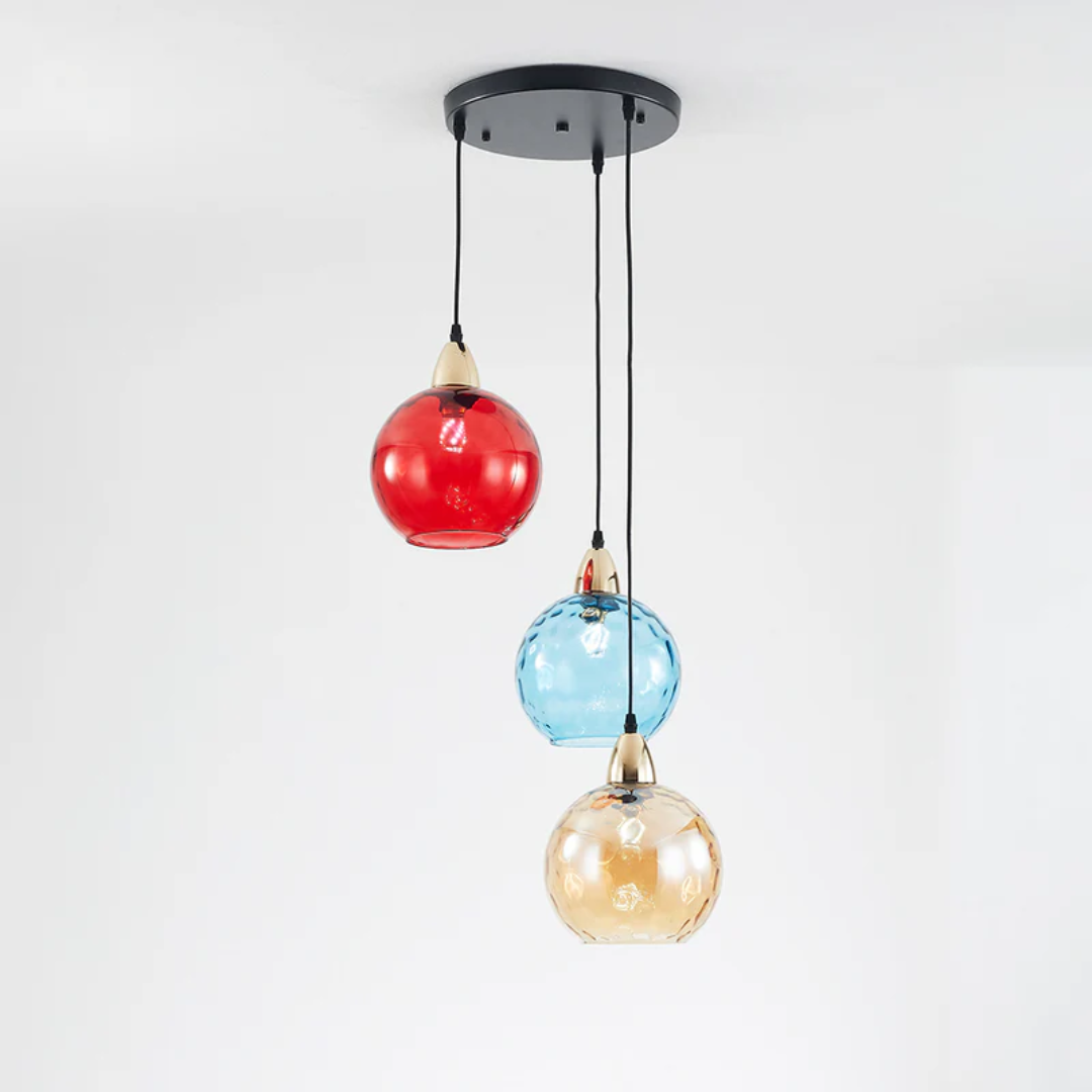 Modern Cluster Pendant Lamp with 3 Lights - Cascade | Bowlift