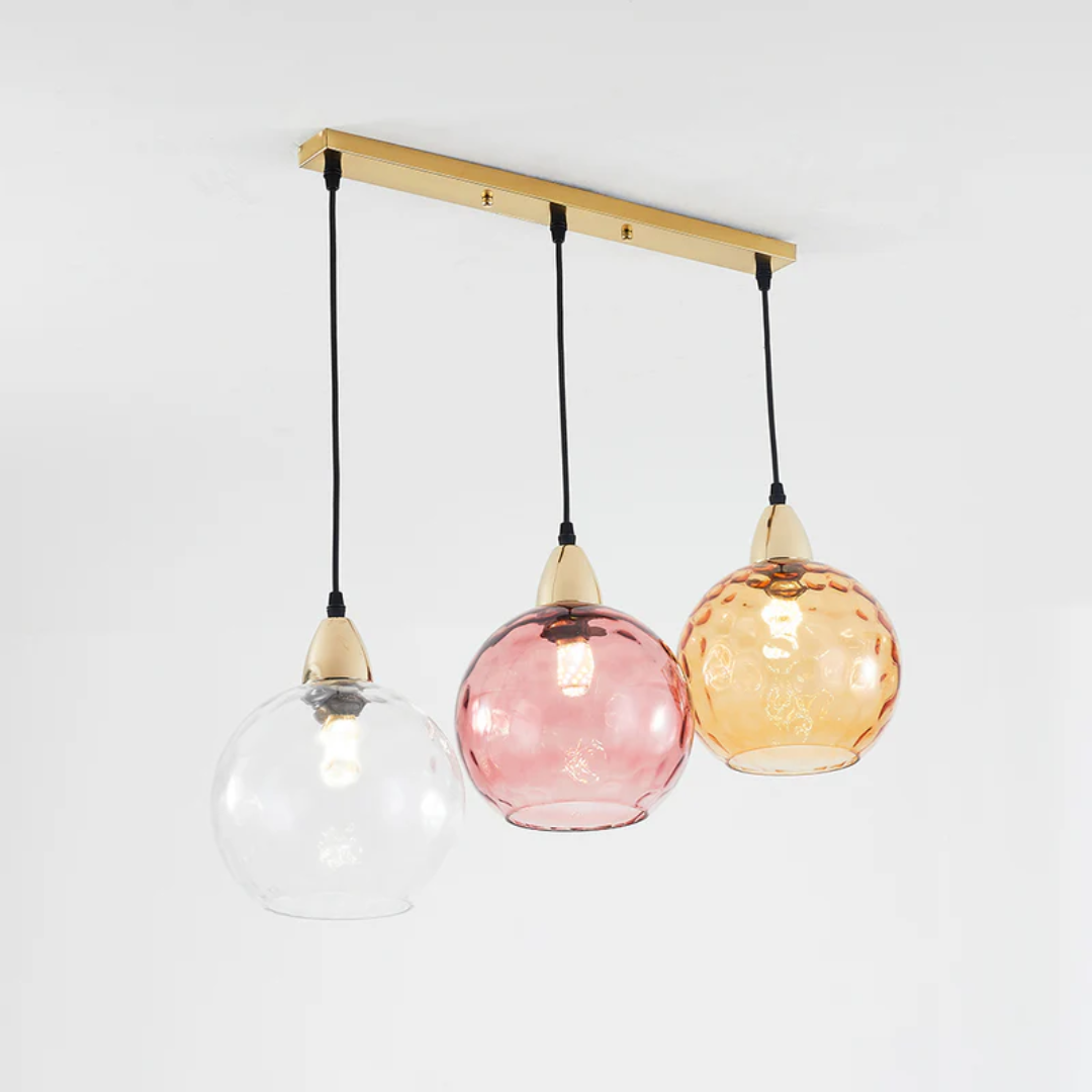 Modern Cluster Pendant Lamp with 3 Lights - Cascade | Bowlift