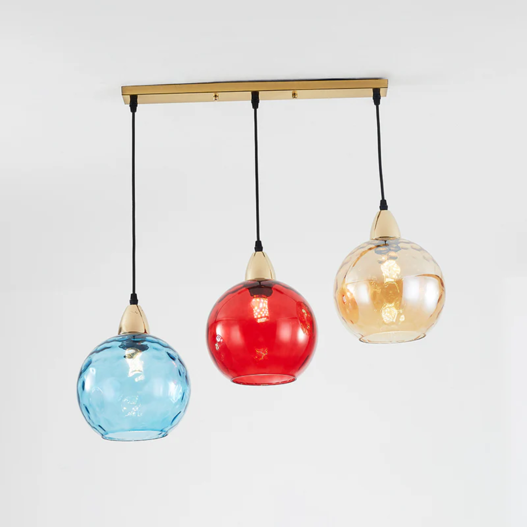 Modern Cluster Pendant Lamp with 3 Lights - Cascade | Bowlift
