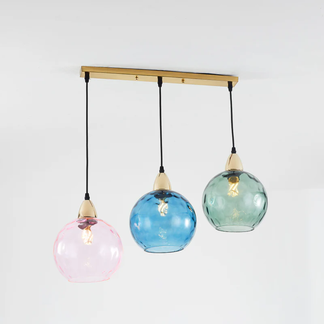 Modern Cluster Pendant Lamp with 3 Lights - Cascade | Bowlift