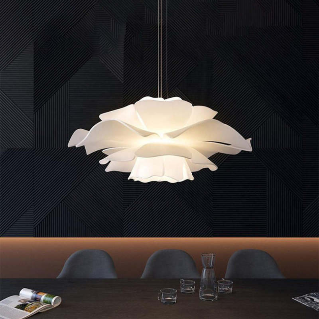 BowLift | Design Pendant Lamp Flower White Metal - Sophia