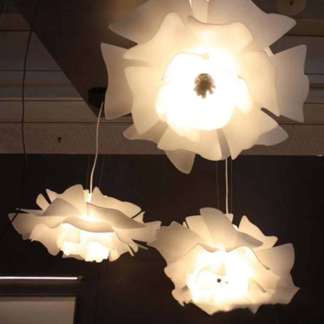 BowLift | Design Pendant Lamp Flower White Metal - Sophia