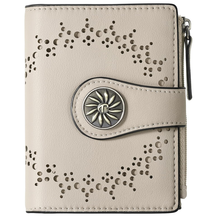 Elegant RFID Women's Wallet with Zipper Bowlift