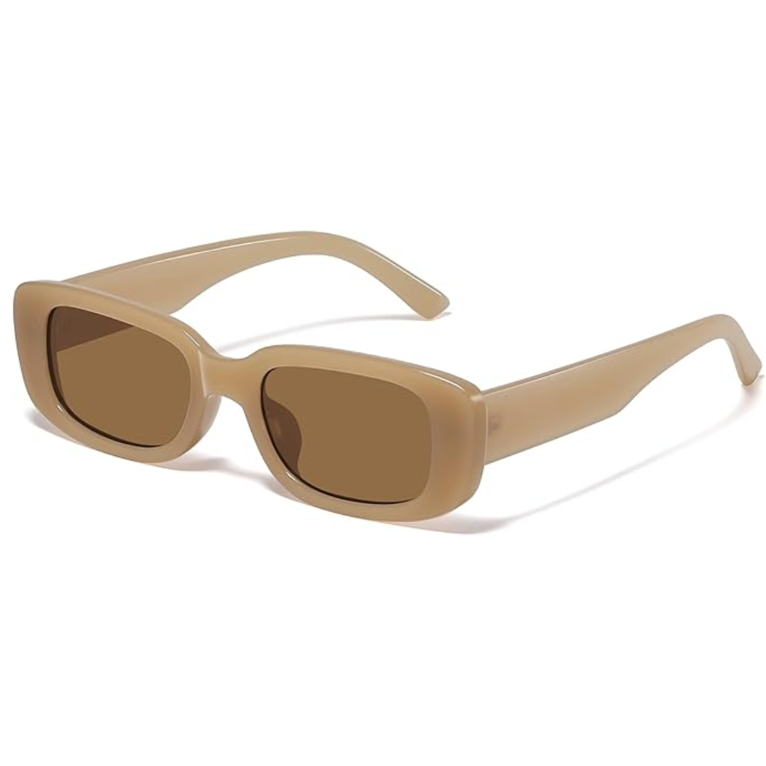 Retro Rectangular Y2K Sunglasses - Aria | Bowlift